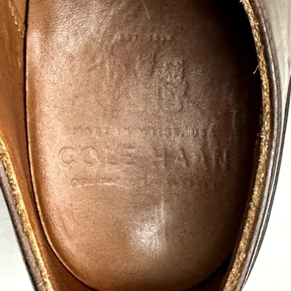 VGUC Rancourt & Co. x Cole Haan Split Toe Derby Brown Calf Made Maine USA 8.5 D